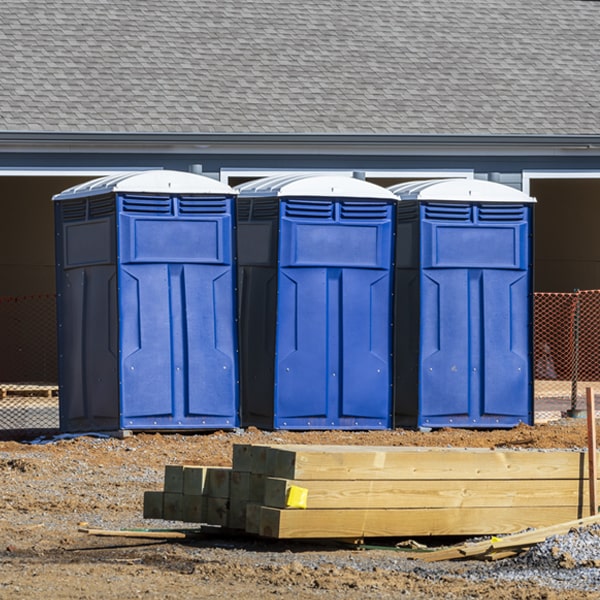 is there a specific order in which to place multiple porta potties in China Spring Texas